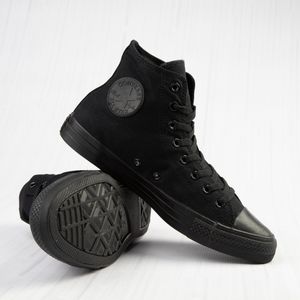 Black high top chuck Taylor converse